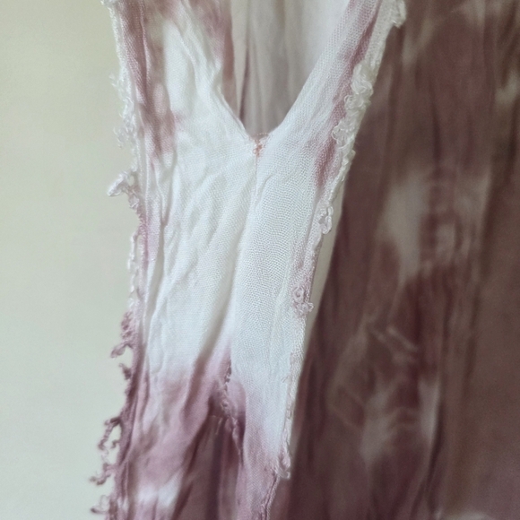 ⭐️40% Off⭐️ Moss Rose Dusty Rose Tie-Dye Fringe Kimono - Picture 11 of 12